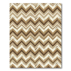Neutral Chevron Earthy Layered Zigzag Rug