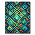 Desert Cactus Diamond Geometric Rug