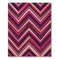 Bold Magenta Chevron Geometric Abstract Rug