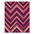 Bold Magenta Chevron Geometric Abstract Rug