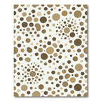 Neutral Earth Tone Polka Dot Rug