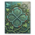 Oxidized Copper Clover Botanical Medallion Rug