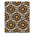 Animal Print Medallion Beige Rug