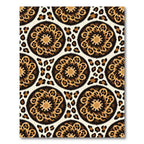 Animal Print Medallion Beige Rug