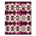 Crimson Hourglass Ikat Inspired Rug