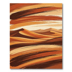 Earthy Tones Desert Landscape Strokes Rug