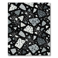 Monochrome Terrazzo Stone Scatter Rug