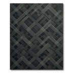 Sophisticated Gray Geometric Intersecting Lines Rug
