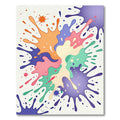 Vibrant Paint Splatter Abstract Splash Rug