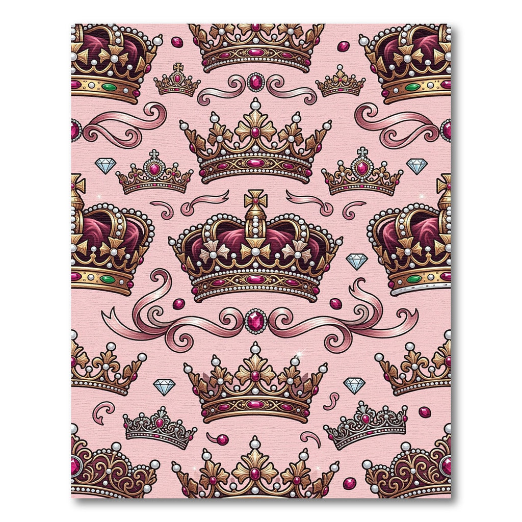 Regal Pink Jewel Crown Collection Rug