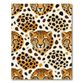 Leopard Spots With Cheetah Faces Rug