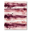 Crimson Blush Watercolor Stripe Array Rug