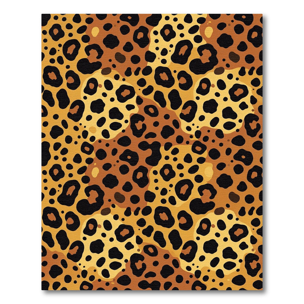 Golden Cheetah Spots Camouflage Rug