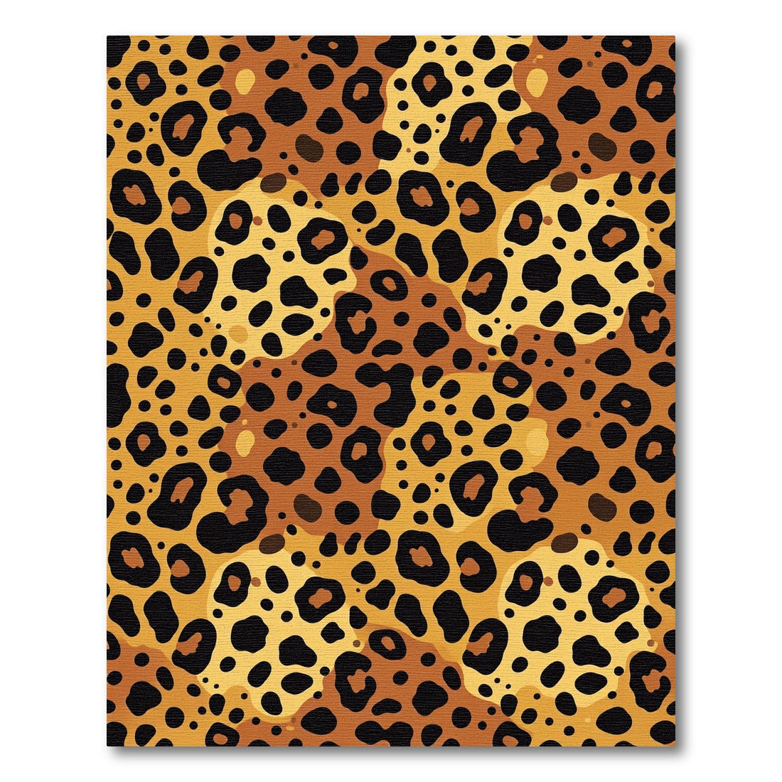 Golden Cheetah Spots Camouflage Rug