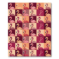 Pink Flamingo Checkerboard Pop Art Rug