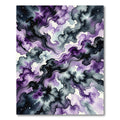 Ethereal Violet Nebula Swirl Abstract Rug