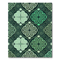 Emerald Botanical Star Clover Tile Rug