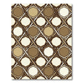 Sepia Octagonal Woven Lattice Rug