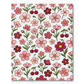 Pink Cherry Blossom Floral Sprinkle Rug
