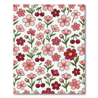 Pink Cherry Blossom Floral Sprinkle Rug