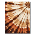 Earthy Brown Radial Tie Dye Surge Rug