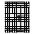 Monochrome Bold Plaid Grid Rug