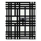 Monochrome Bold Plaid Grid Rug