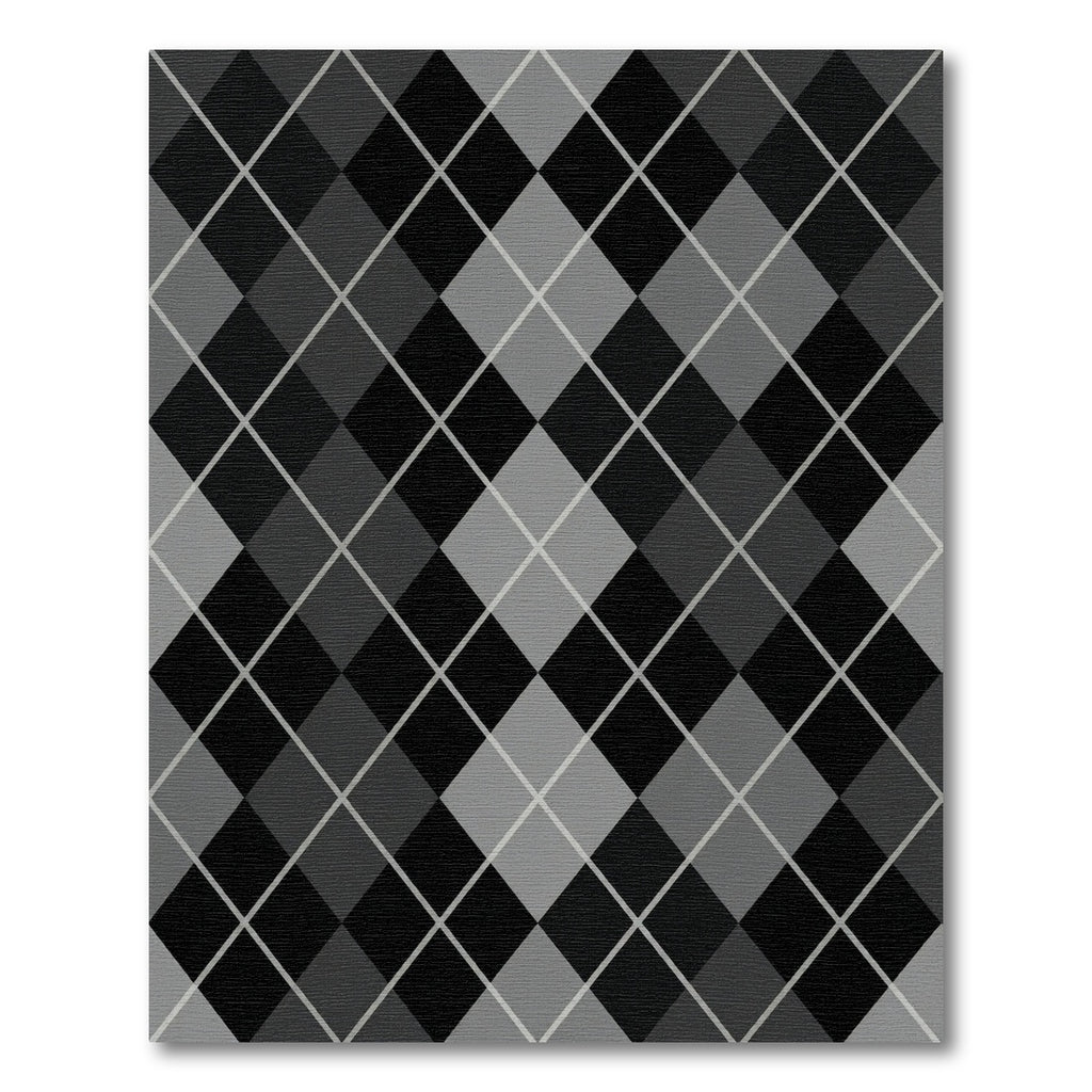 Monochromatic Diamond Quilt Composition Rug