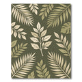 Lush Sage Tropical Foliage Rug