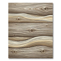 Rustic Natural Wood Grain Swirl Rug