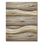 Rustic Natural Wood Grain Swirl Rug