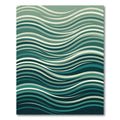Deep Teal Fluid Stripe Rug