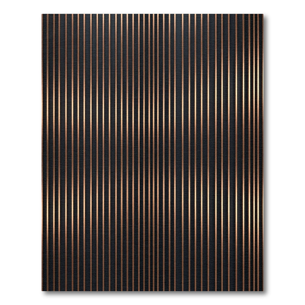 Earthy Copper Vertical Stripe Rug