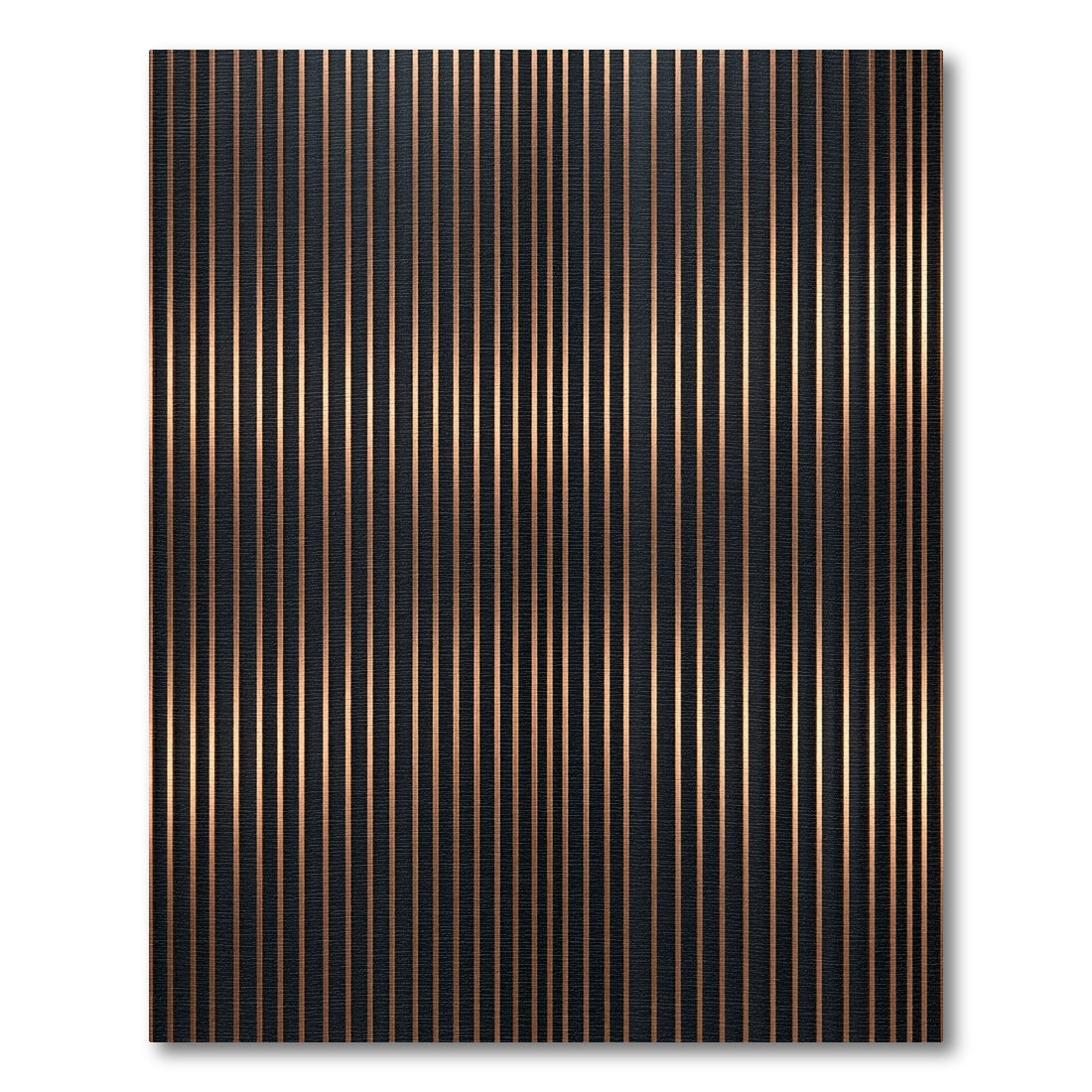 Earthy Copper Vertical Stripe Rug
