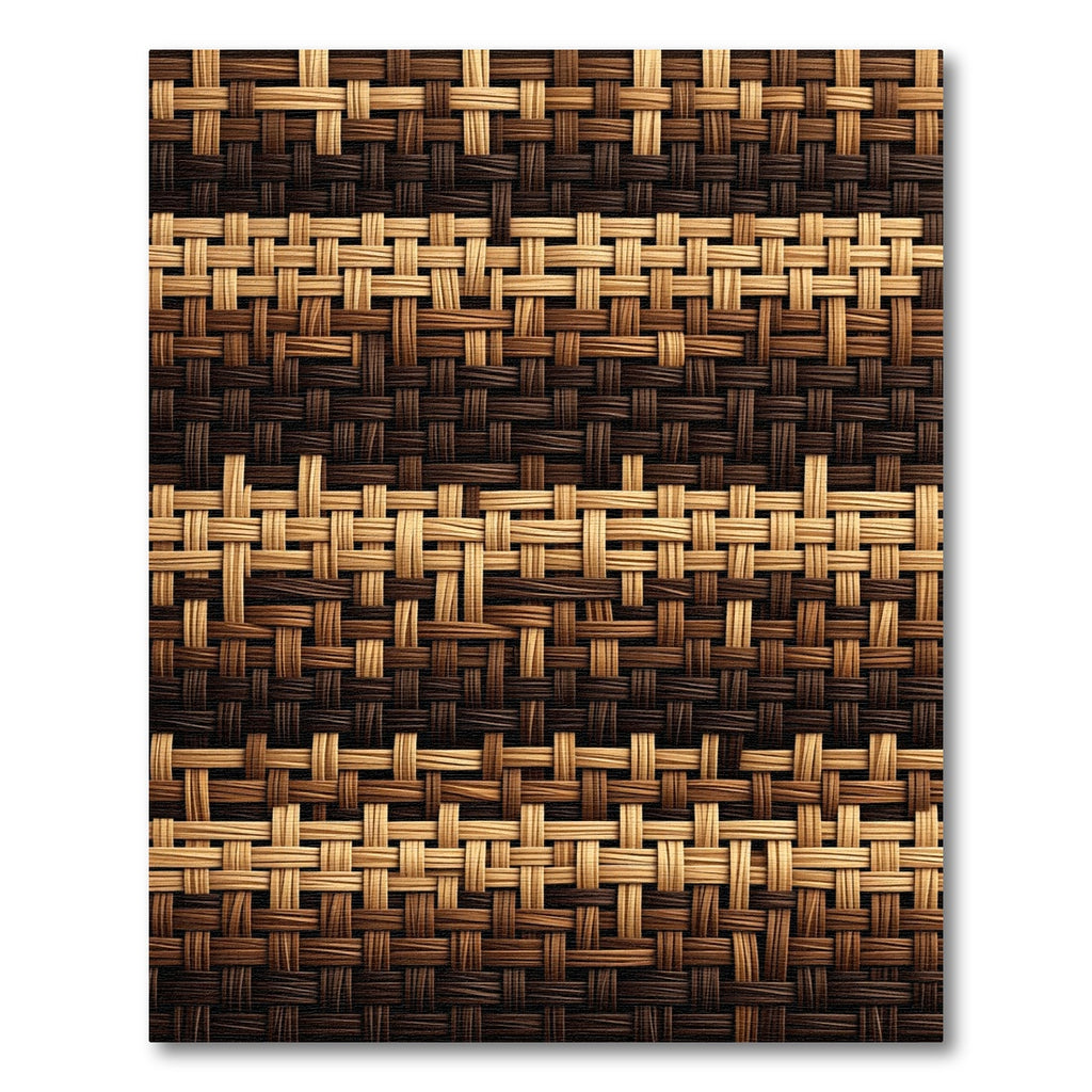 Rich Woven Earth Tones Geometric Rug
