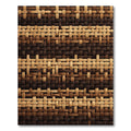 Rich Woven Earth Tones Geometric Rug