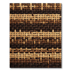Rich Woven Earth Tones Geometric Rug
