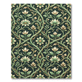 Emerald Botanical Vine Floral Flourish Rug
