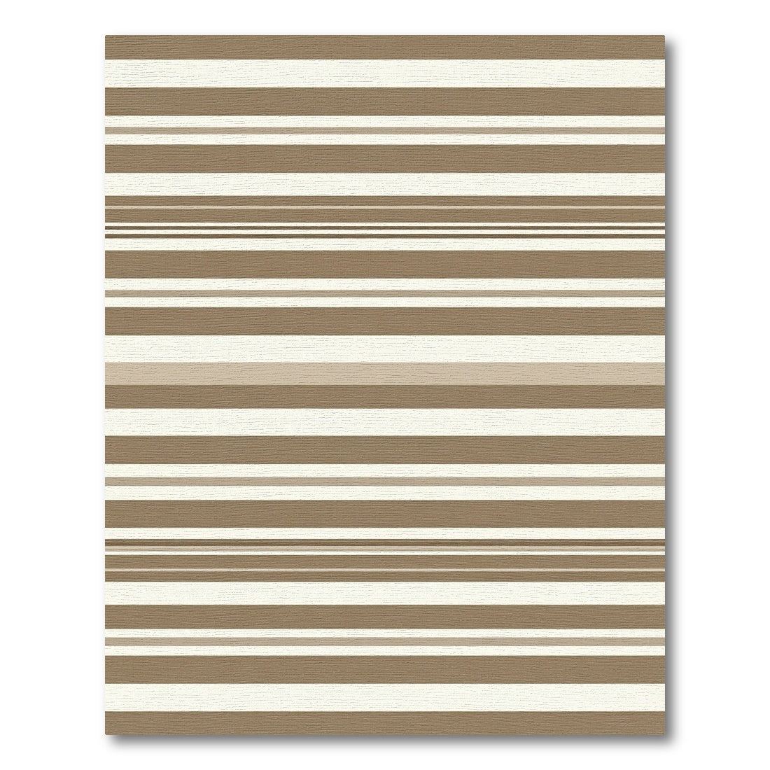 Earthy Neutral Tones Striped Rug