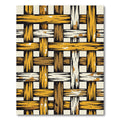 Rustic Woven Texture Amber Rug