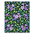 Lavender Floral Vine Garden Rug