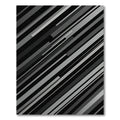 Modern Monochrome Diagonal Stripe Abstract Rug