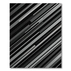 Modern Monochrome Diagonal Stripe Abstract Rug