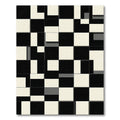 Monochromatic Geometric Block Arrangement Rug