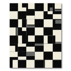 Monochromatic Geometric Block Arrangement Rug