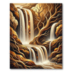 Golden Waterfall Organic Roots Rug