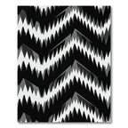 Distorted Geometric Sharp Peak Pattern Rug