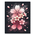 Pink Cherry Blossom Spring Swirls Rug