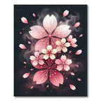 Pink Cherry Blossom Spring Swirls Rug