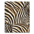 Abstract Brown and Cream Zebra Stripe Rug